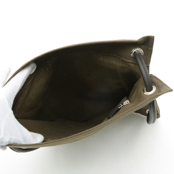 Hermes Sac Marine Backpack Canvas Khaki - Picture 4 of 7